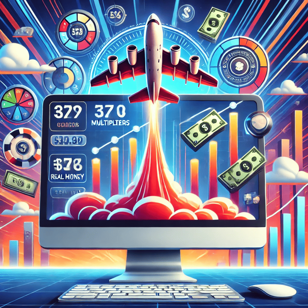 Online game screen of Aviator Game Online showing a plane in flight with multipliers and potential earnings displayed.